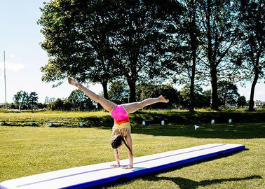 Pourpre sautant de tapis de sécurité de protection d'air de voie de plancher gonflable hermétique de gymnastique