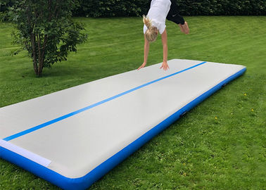 De plus hauts tapis gonflables de gymnastique de couleur d'air de voie de baisse de point de saut gonflable fait sur commande de tissu