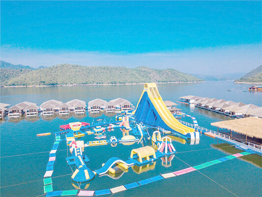 Jeux gonflables de parc aquatique de divertissement pour la piscine