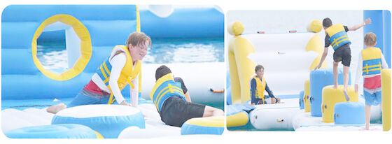 Bâche de flottement de PVC de parc aquatique de Logo Printing Aqua Sports Inflatable