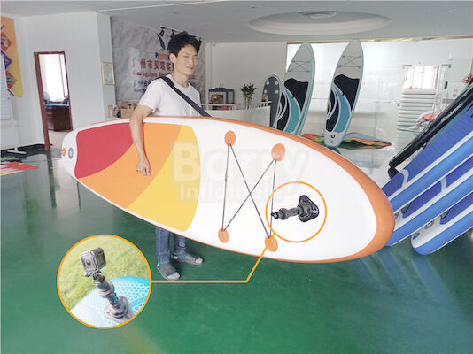 Conseil gonflable d'Isup de planche de surf de PVC avec l'interface de Selfie Cmara