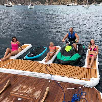 Yacht gonflable de Jet Ski Floating Dock Pontoon For de jouets durables de l'eau
