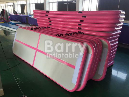 Taille gonflable de la dégringolade 3X1x0.1m d'air de voie d'Aqua Yoga Pink Mat Air de forme physique