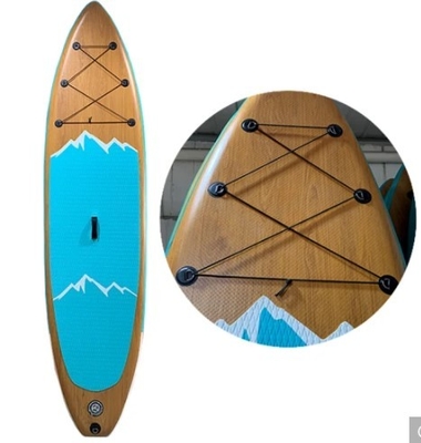 Panneau de palette gonflable de petite gorgée de planche de surf supérieure molle en bois populaire de style 315*83*15cm
