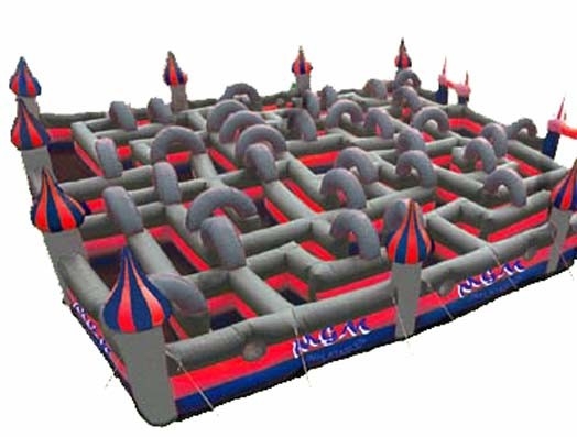 Chambre gonflable imperméable Maze Outdoor Playground Equipment de rebond