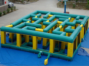 Chambre gonflable imperméable Maze Outdoor Playground Equipment de rebond