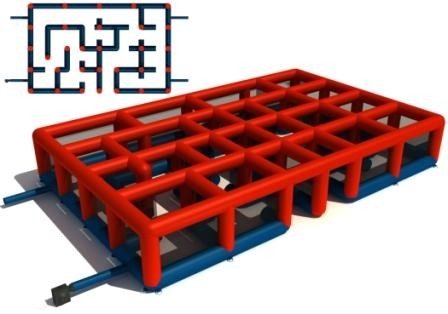 Jeu interactif Maze With Full Digital Printing gonflable