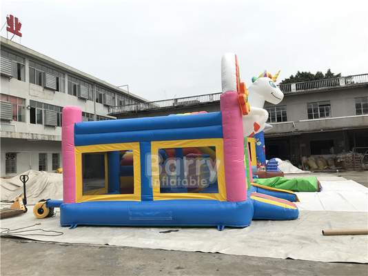 Parc adapté aux besoins du client de rebond de PVC Unicorn Inflatable Jumping Bouncer House pour l'activité