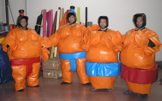 La lutte de sumo gonflable de bâche adapte aux jeux interactifs de sport