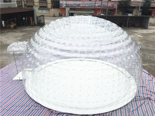 Clairement installation facile gonflable de preuve de feu de tente de loge de bulle de bâche de PVC de 1mm