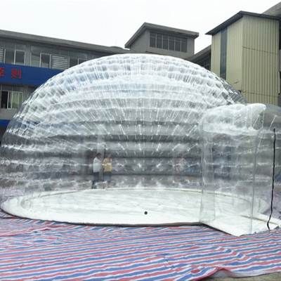 Clairement installation facile gonflable de preuve de feu de tente de loge de bulle de bâche de PVC de 1mm