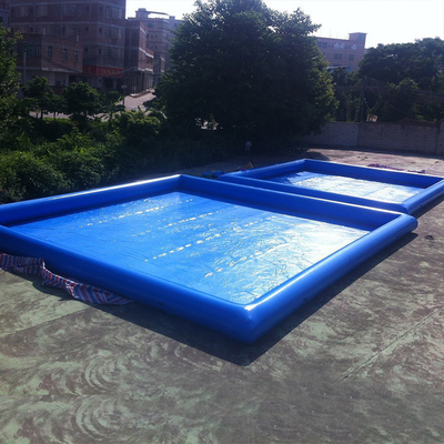 Piscine portative d'explosion de rectangle de piscine d'eau de bâche de parc d'attractions