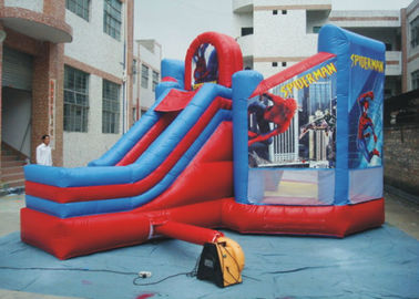 PVC Spiderman sautant le château/château plein d'entrain gonflable de Spiderman pour le jardin