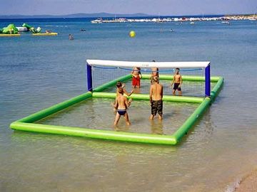 Jeux gonflables extérieurs de plage/cour de volleyball gonflable de l'eau pour le bord de la mer