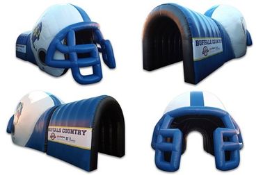 Tunnel gonflable coloré de casque de PVC/tunnel gonflable de casque de football