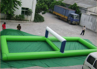 Jouets gonflables portatifs de l'eau, cour de volleyball gonflable géante pour l'eau