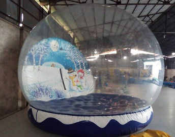 Globe gonflable de neige de Noël, boule gonflable de Noël de bâche de PVC pour extérieur