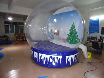 Globe gonflable transparent de neige de Noël de produits de la publicité