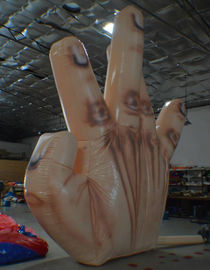 Décoration simple gonflable géante résistante au feu de main avec 5 doigts