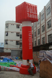 Colonne de publicité gonflable de PVC célébration extérieure rouge/bleue pour l'événement