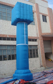 Colonne de publicité gonflable de PVC célébration extérieure rouge/bleue pour l'événement
