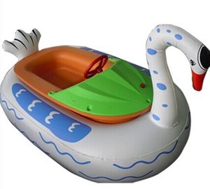 Bateau gonflable de jouet de piscine drôle, bateaux gonflables animaux de pare-chocs de l'eau
