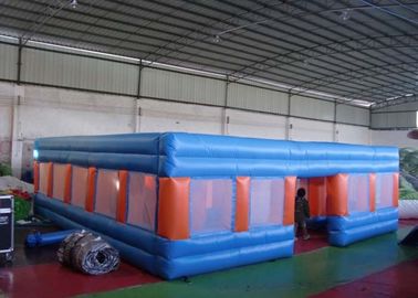 labyrinthe gonflable EN14960 d'explosion de jeux de plein air de terrain de jeu d'enfants de PVC de 0.55mm