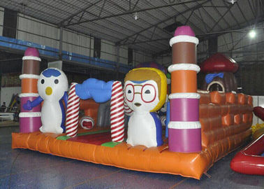 Château plein d'entrain d'enfants gonflables animaux géants de terrain de jeu avec la glissière
