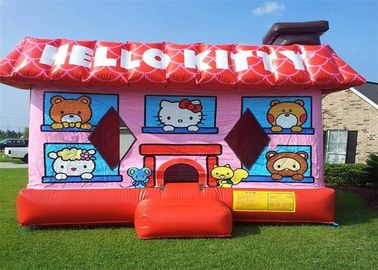 Videur gonflable rouge mignon, videur gonflable de Hello Kitty pour le jeu d'enfant