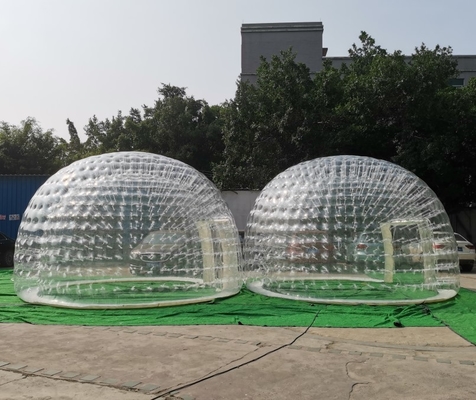 Diamètre gonflable hermétique transparent de la tente 5m de bulle de PVC