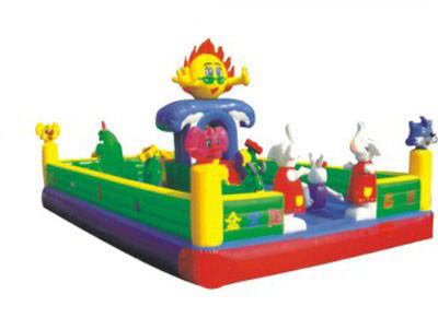 jeux sautants gonflables d'au sol de videur de château de parc d'attractions 18oz