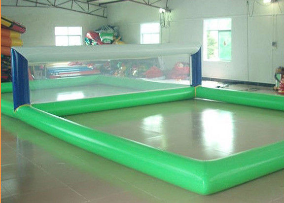 Le flottement des sports aquatiques gonflables Gmaes joue la cour gonflable de volleyball