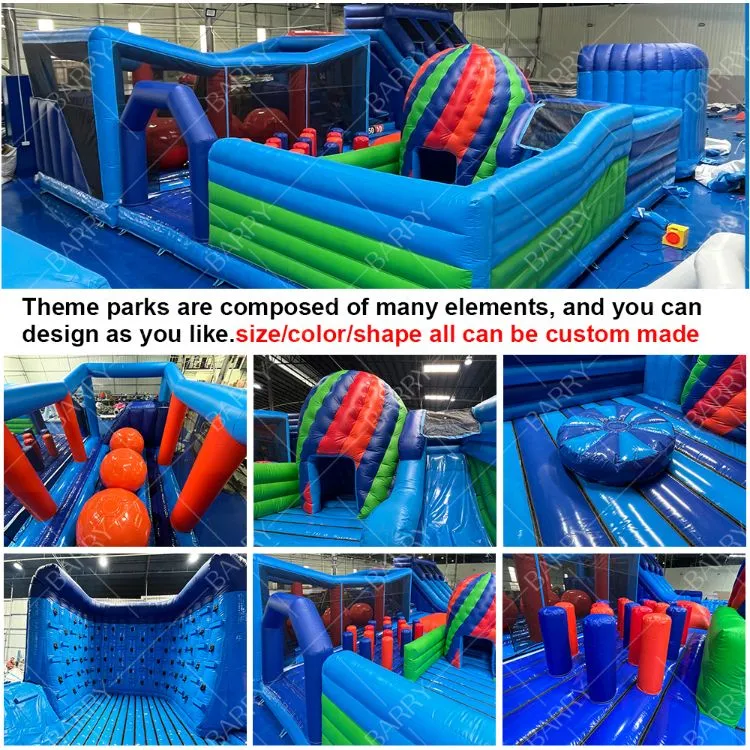 Commercial Children Indoor Playground Set Parc à thème gonflable avec jeu de sport 1