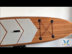 Planche de Stand Up Paddle Gonflable en Bambou 335cm Résine Époxy