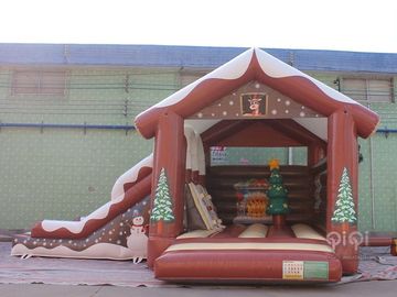 Glissière de Chambre de rebond de décorations d'Inflatables de Noël combinée avec la glissière pendant l'hiver
