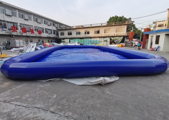 jeux gonflables bleus d'amusement de piscine de qualité marchande de PVC de 0.9mm