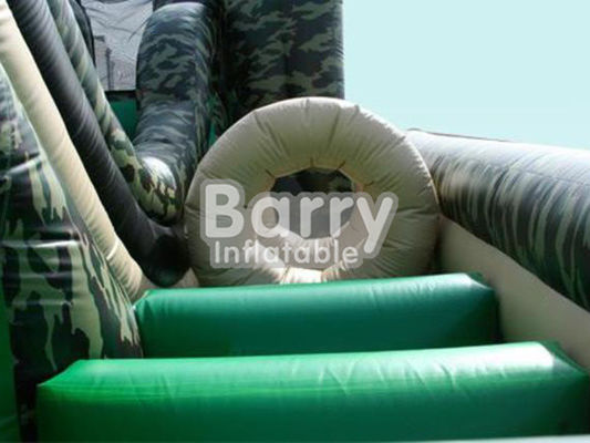 0.55 Course d'obstacles gonflables de l'armée en PVC Course d'obstacles pour adultes