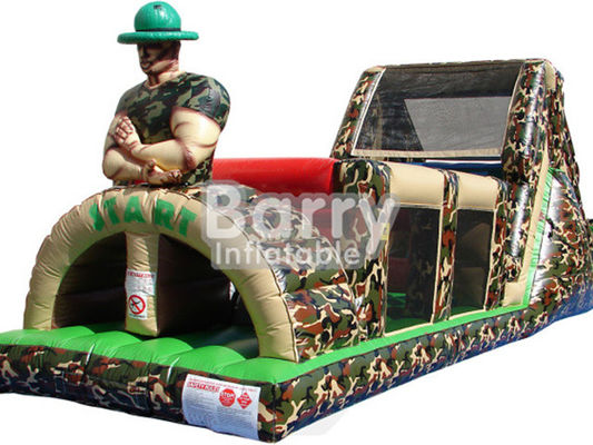 0.55 Course d'obstacles gonflables de l'armée en PVC Course d'obstacles pour adultes