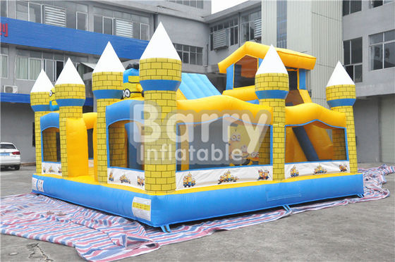 Château plein d'entrain gonflable de subordonnés extérieurs d'enfants avec la bâche de PVC de diapositive 0.55MM