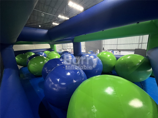 Jeu de sport en plein air 5 kilomètres barrière gonflable 5k course d'obstacles gros ballons pour événement commercial