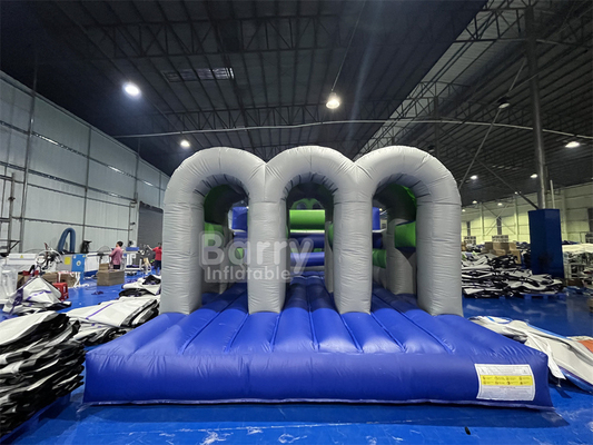 Jeux de sport pour adultes Logo personnalisé Cours d'obstacles gonflable Combos gonflable 5k avec PVC durable Disponible OEM / ODM
