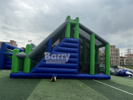 Jeu de sport, coussin de saut fou, tour de saut en chute libre, airbag gonflable avec plateforme pour obstacle gonflable 5K