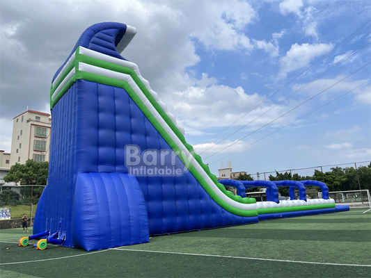 Des produits commerciaux sur mesure, 30x9x13m, ondes géantes, toboggan gonflable pour enfants, adultes, chaud, en course gonflable de 5 km.