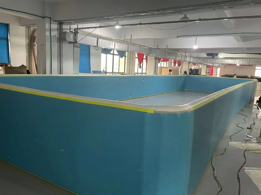 Piscine gonflable rectangulaire personnalisable en tissu de couture à goutte à goutte pliable en extérieur