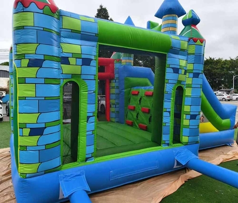Expédition rapide Bouncer gonflable en PVC maison de rebond avec glisser-déposer et boucle de basket