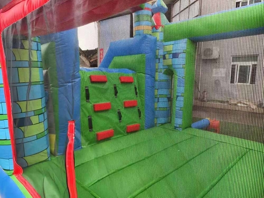 Expédition rapide Bouncer gonflable en PVC maison de rebond avec glisser-déposer et boucle de basket