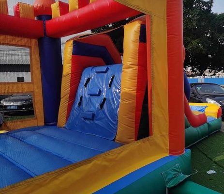 Logo personnalisé pour enfants en PVC de qualité commerciale château mouillé ou sec maison de rebond avec diapositive type de jouet d'amusement