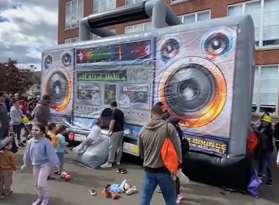 PVC extérieur gonflable Boom Box Bounce House Disco Dome Bounce Château Pour l'événement de fête
