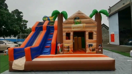 Sauf et durable Palmier château rebondissant pirate jungle maison rebondissant avec glissement pour les enfants adultes