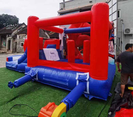Maison de saut à l' intérieur / à l' extérieur Spiderman avec toboggan pour les fêtes thématiques enfants